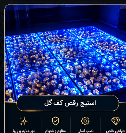 استیج رقص کف LED گل